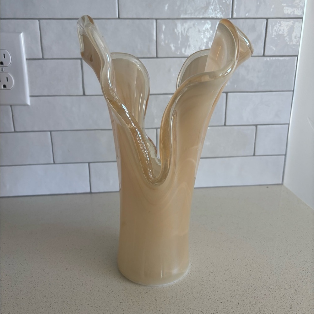 Vtg Murano Vetro Eseguito Secondo La Tecnica Dei Maestri Di Art Glass Lily Vase - Picture 5 of 9